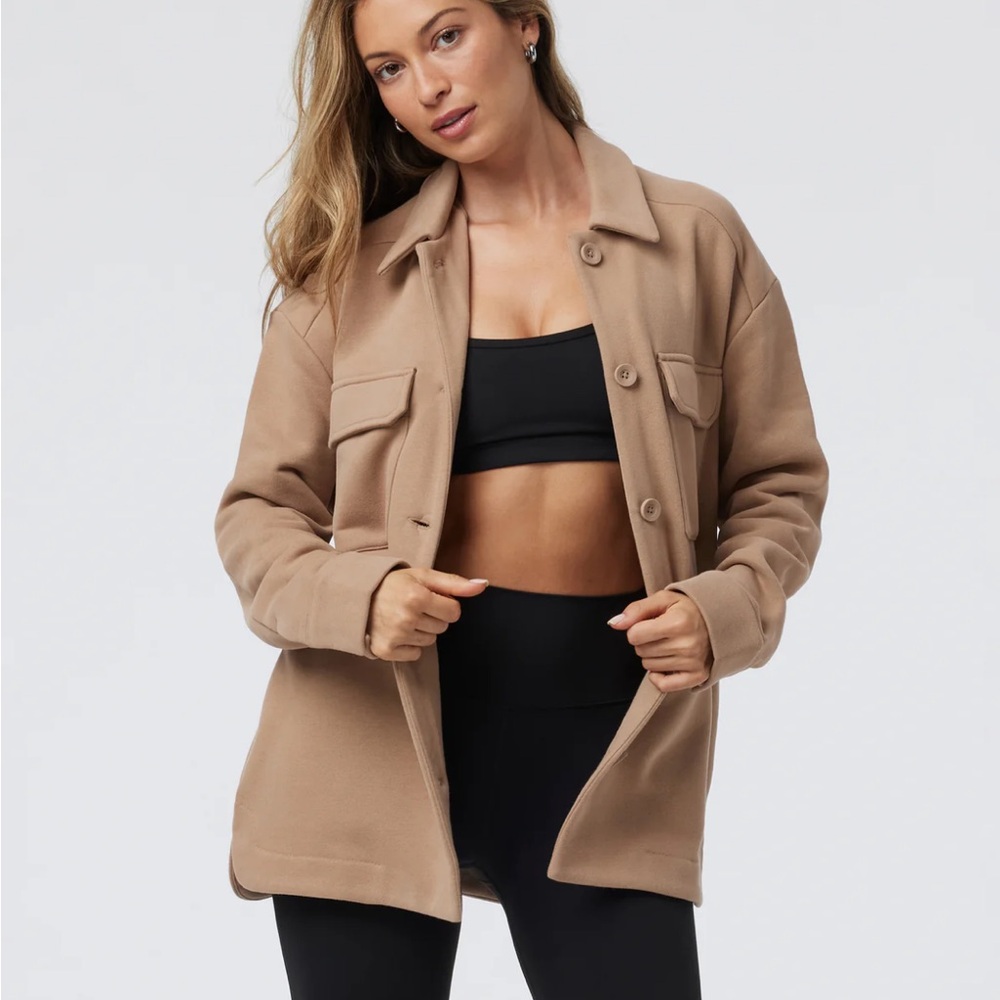 Vuori Tan Button-Up Jacket